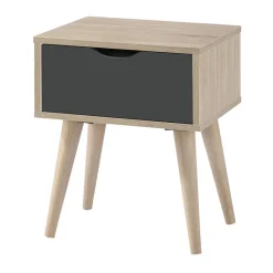 LPD Furniture Scandi Oak Lamp Table Grey (496x360x400mm)