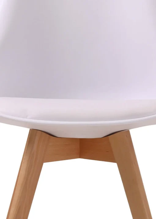 LPD Furniture Set of 2  Louvre Chairs White