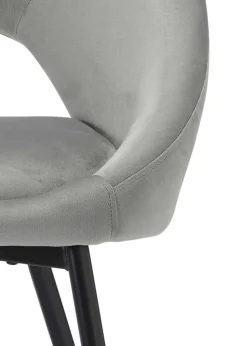LPD Furniture Set of 2 Lulu Dining Chairs Grey
