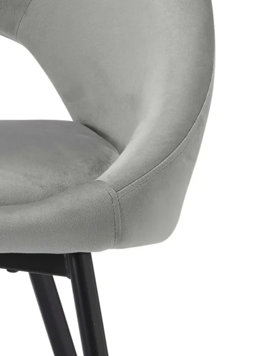 LPD Furniture Set of 2 Lulu Dining Chairs Grey
