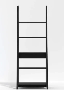 LPD Furniture Tiva Ladder Bookcase Black (1754x386x640mm)