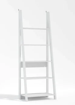 LPD Furniture Tiva Ladder Bookcase White (1754x386x640mm)