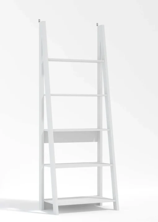 LPD Furniture Tiva Ladder Bookcase White (1754x386x640mm)