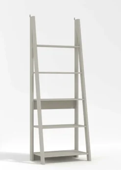 LPD Furniture Tiva Ladder Bookcase Grey (1754x386x640mm)