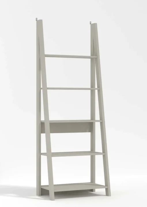 LPD Furniture Tiva Ladder Bookcase Grey (1754x386x640mm)