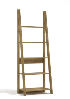 LPD Furniture Tiva Ladder Bookcase Oak (1754x386x640mm)