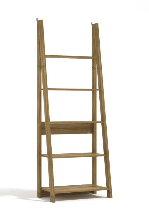 LPD Furniture Tiva Ladder Bookcase Oak (1754x386x640mm)
