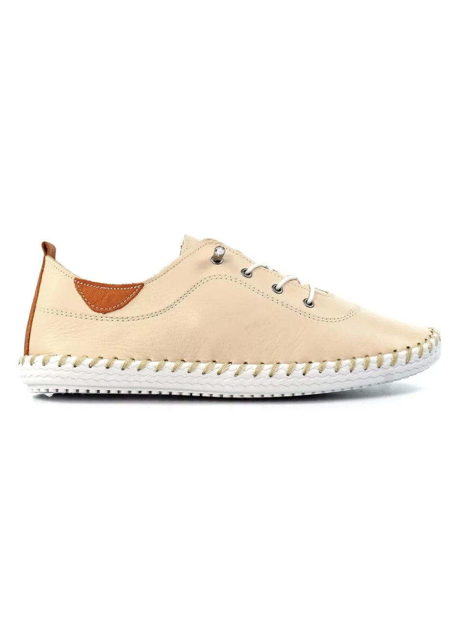 Lunar Beige St Ives Plimsoll