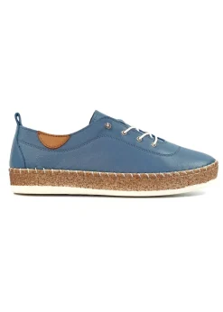 Lunar Denim Blue Evie Plimsoll