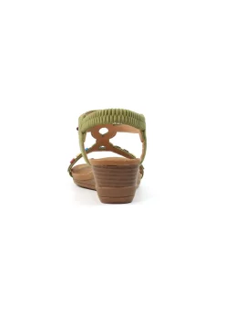 Lunar Khaki Epsom Sandal