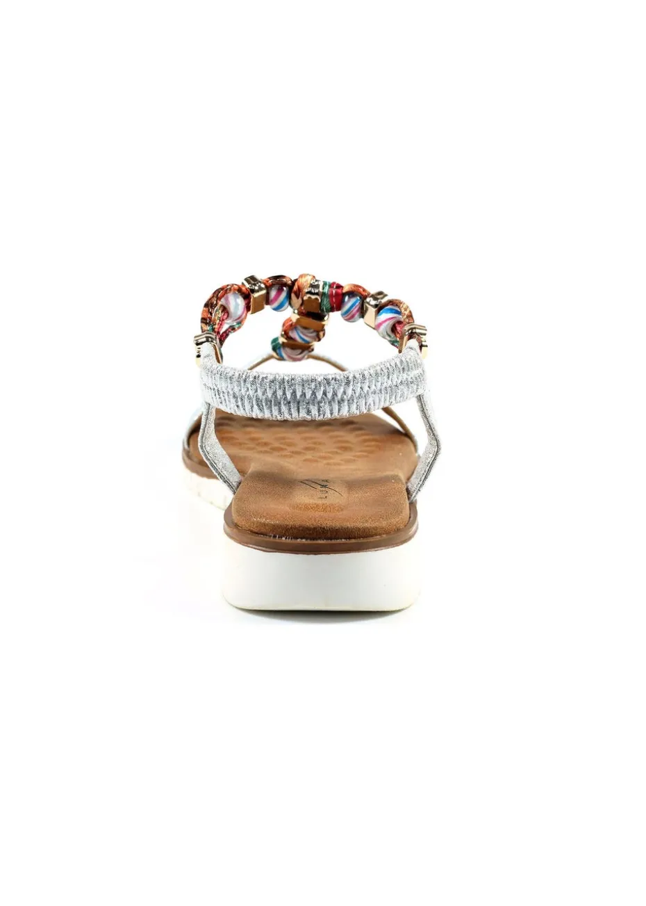 Lunar Silver Tempo Sandal