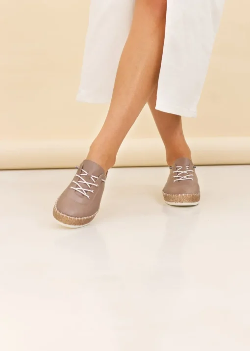 Lunar Taupe Evie Plimsoll