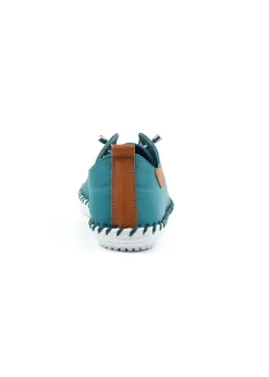 Lunar Teal St Ives Plimsoll