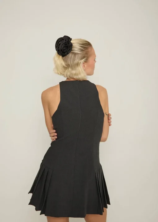 Madein Black Satin Rosie Claw Clip
