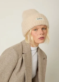 Madein Cream Boucle Knit Kiersten Beanie