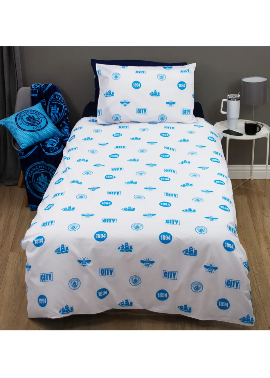 Man City FC Crestcol Duvet Cover Set