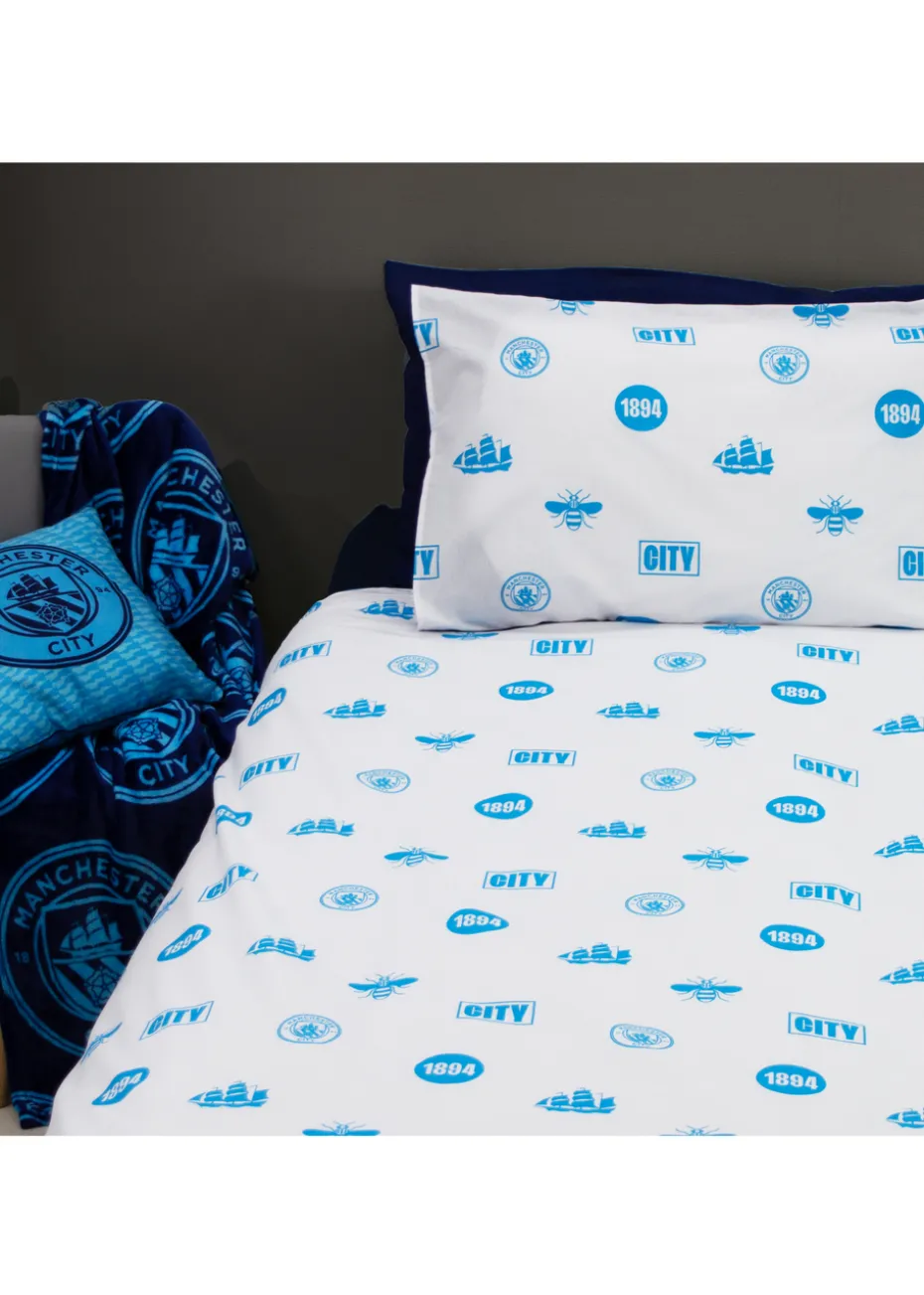 Man City FC Crestcol Duvet Cover Set