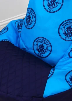 Manchester City High Back Blue Lounging Gaming Bean Chair