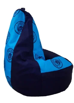 Manchester City High Back Blue Lounging Gaming Bean Chair