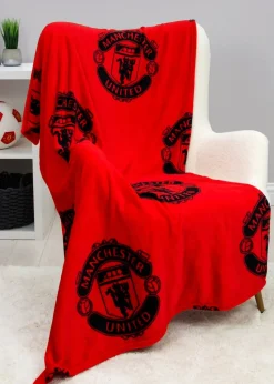 Manchester United FC Classic Fleece Throw (100 x 150cm)