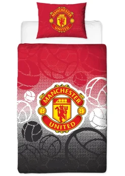 Manchester United FC Crest Single Panel Duvet