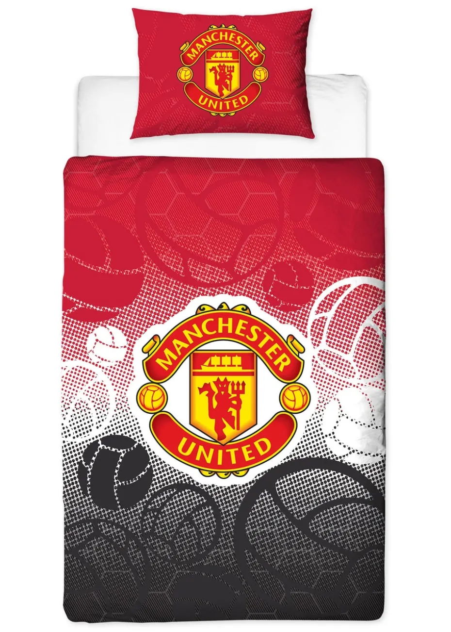 Manchester United FC Crest Single Panel Duvet