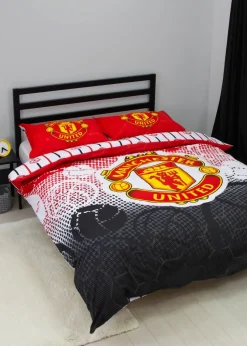 Manchester United FC Crest Double Panel Duvet