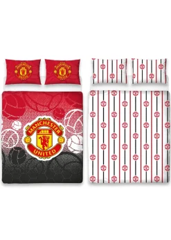 Manchester United FC Crest Double Panel Duvet