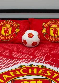 Manchester United FC Crest Double Panel Duvet