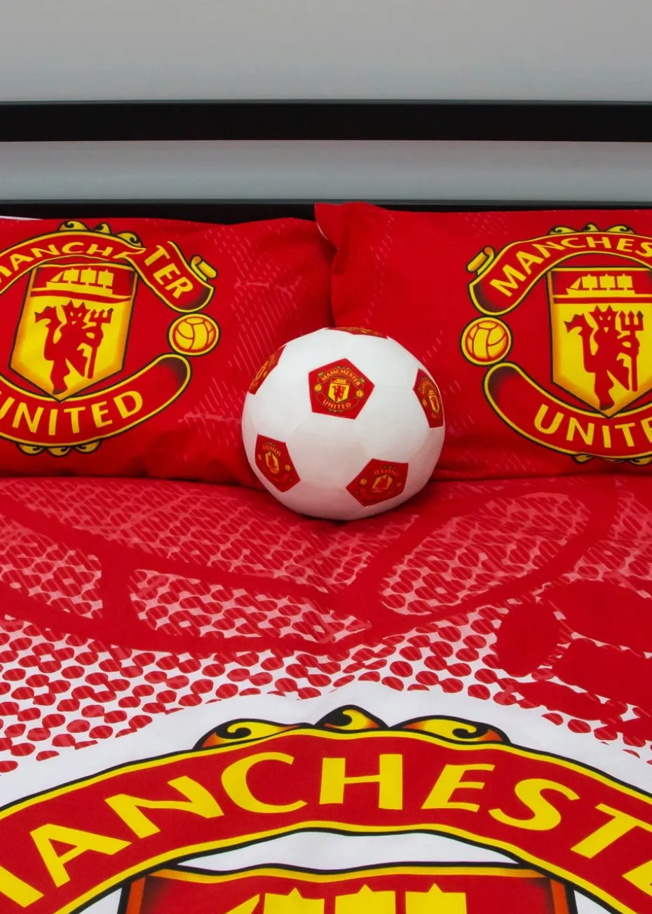 Manchester United FC Crest Double Panel Duvet