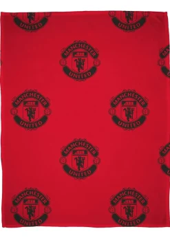 Manchester United FC Faux-Shearling Backed Fleece Throw (120x150cm)