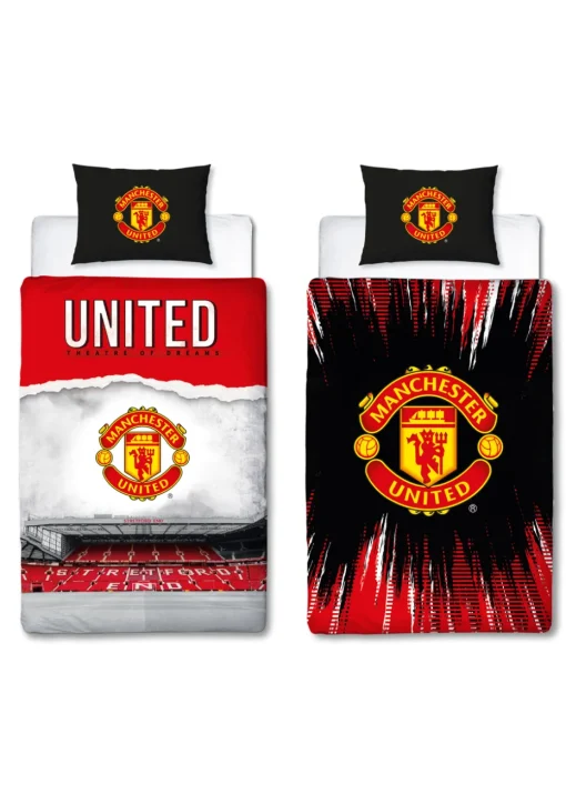Manchester United FC Theatre  Panel 100 % Cotton Duvet