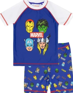 Marvel Avengers Kids Blue 2 Piece Swim Set (2-10 Years)