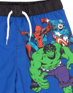 Marvel Avengers Kids Blue Swim Shorts (3-11 Years)