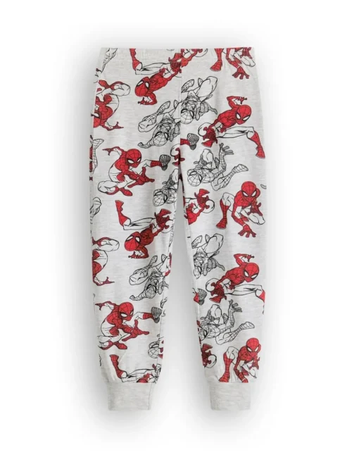 Marvel Boys Grey SpiderMan Long Sleeve Long Leg Pyjama Set (2 - 8 Years)