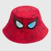 Marvel Boys Red Spiderman Bucket Hat (3-10yrs)