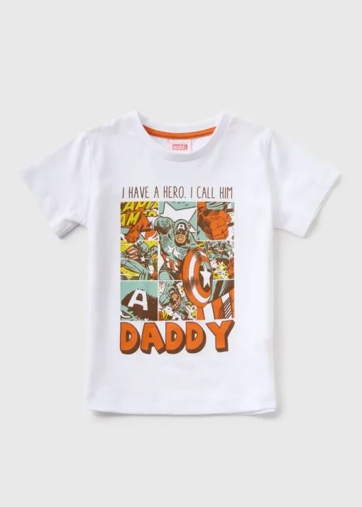 Marvel Kids Cream Captain America T-Shirt (1-7yrs)