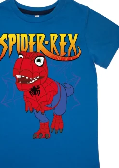 Marvel Spider Man Spider Rex Dinosaur Boys Blue Pyjamas (3-8 Years)