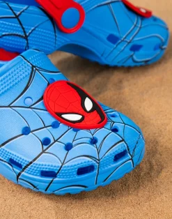 Marvel Spiderman Kids Blue Clogs (Younger 6-12 Older)