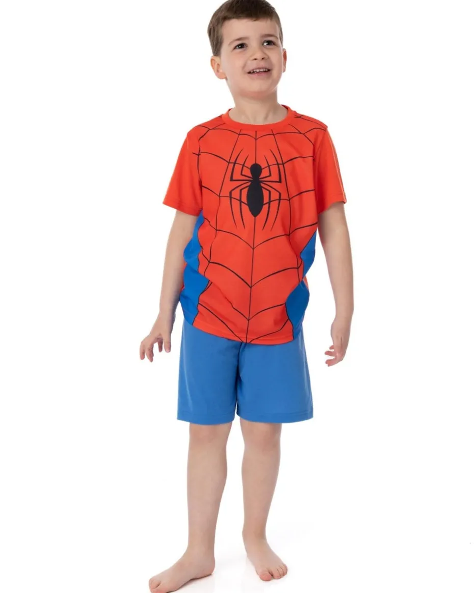 Marvel Spiderman Kids Blue Pyjamas 2 Pack (2-10 Years)