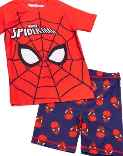 Marvel Spiderman Kids Red 2 Piece Swim Set (2-10 Years)