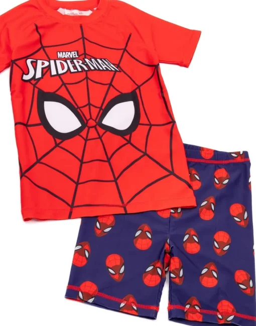 Marvel Spiderman Kids Red 2 Piece Swim Set (2-10 Years)