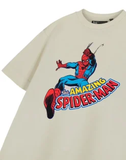 Marvel Spiderman Web Slinger Beige T-Shirt (2-14 Years)