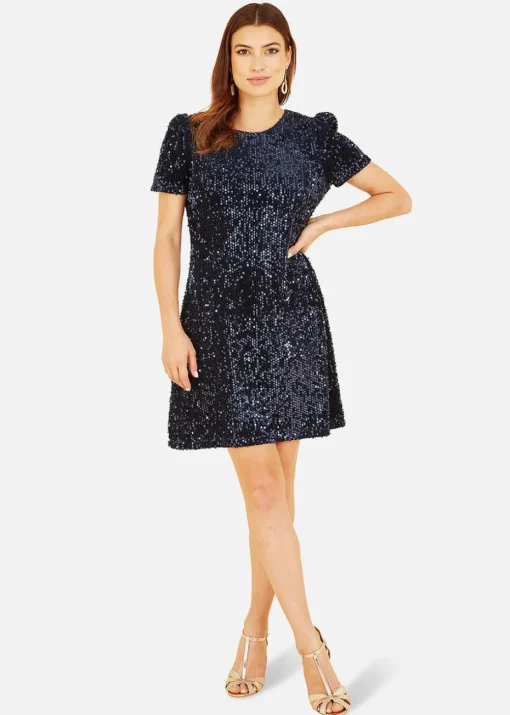 Mela Navy Sequin Tunic