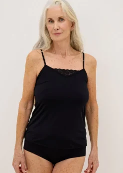 Menopause Black Cami Top - M Tick Approved