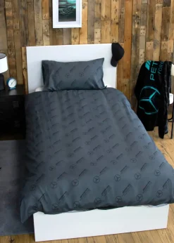 Mercedes Grey Stealth Reversible Polycotton Duvet Set