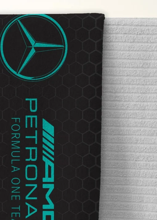 Mercedes Luxury 100% Formula 1 Cotton Towel 75 x 150cm