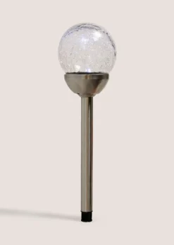 Metal Crackle Ball Stake Light