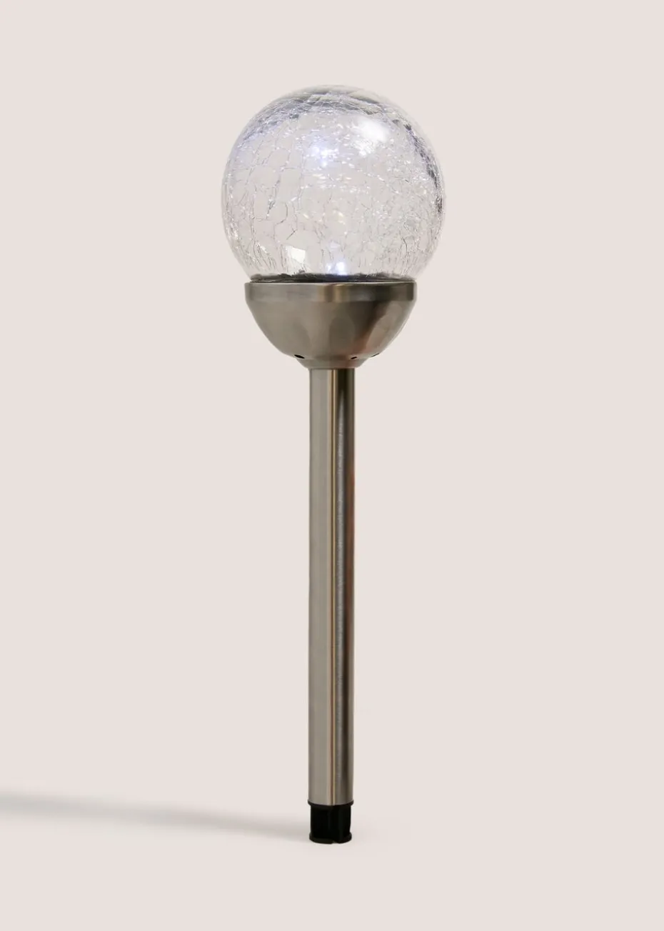 Metal Crackle Ball Stake Light