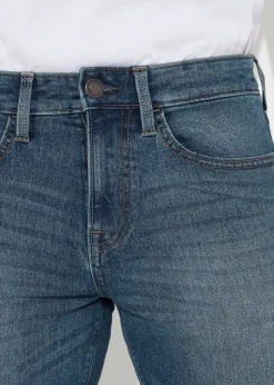 Mid Wash Stretch Slim Fit Jeans